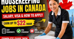 Housekeeping Jobs in Canada for Foreign Workers wih Visa Sponsorship- No Skills, No Education